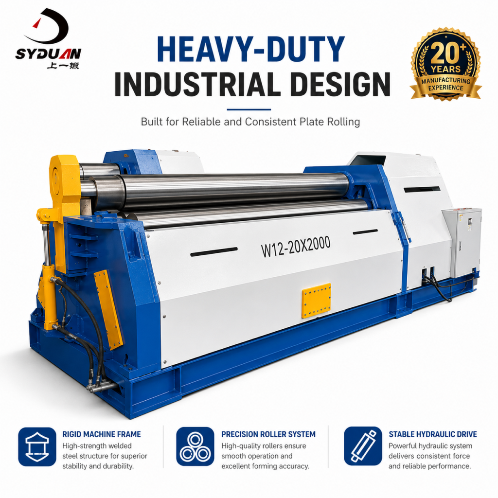 Three-Roll Mechanical Plate Rolling Machine